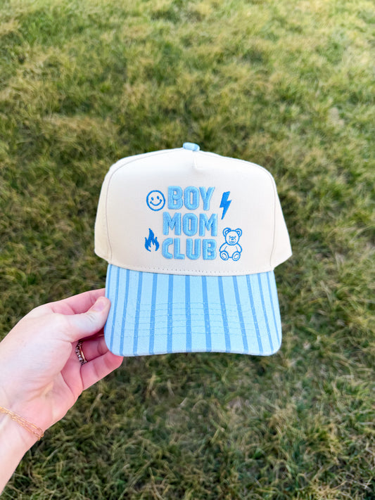Boy Mom Club Trucker Hat🩵🧸